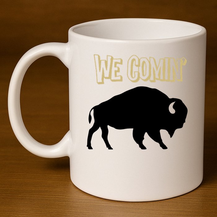 We Comin Deion Sanders Buffaloes Coach Prime 11oz C Handle Ceramic Mug