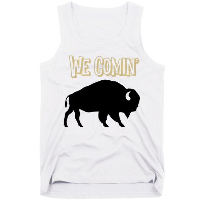 We Comin Deion Sanders Buffaloes Coach Prime Tank Top