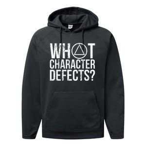 What Character Defects Alcoholics Anonymous Performance Fleece Hoodie