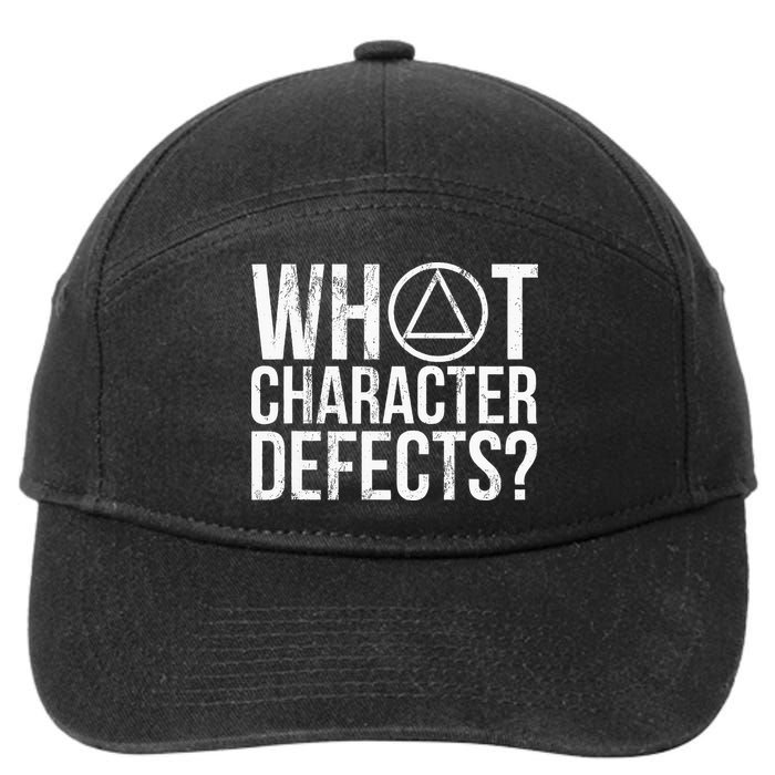 What Character Defects Alcoholics Anonymous 7-Panel Snapback Hat