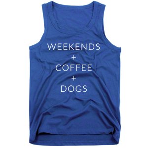 Weekends + Coffee + Dogs Gift Tank Top