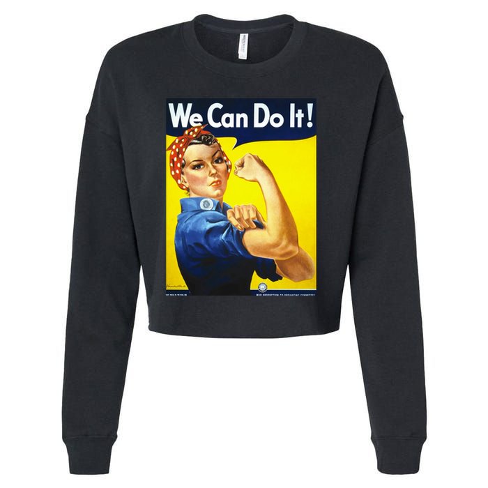 We Can Do It! Cropped Pullover Crew
