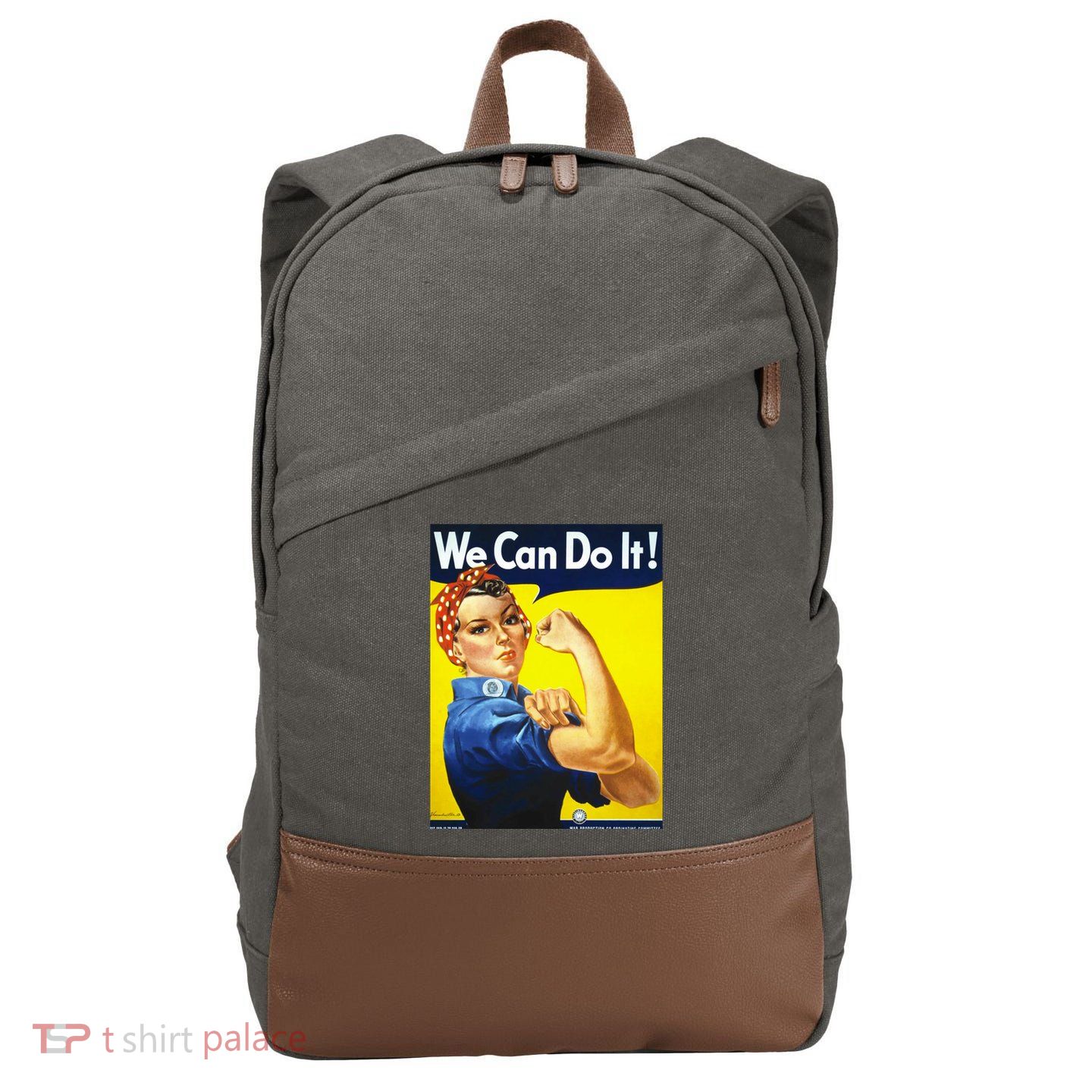 We Can Do It! Cotton Canvas Backpack
