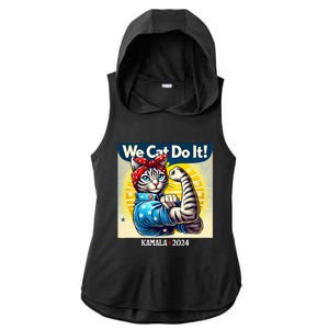 We Cat Do It Kamala Harris Supporter Childless Cat Ladies Ladies PosiCharge Tri-Blend Wicking Draft Hoodie Tank