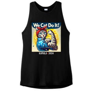 We Cat Do It Kamala Harris Supporter Childless Cat Ladies Ladies PosiCharge Tri-Blend Wicking Tank