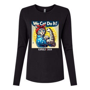 We Cat Do It Kamala Harris Supporter Childless Cat Ladies Womens Cotton Relaxed Long Sleeve T-Shirt