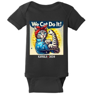 We Cat Do It Kamala Harris Supporter Childless Cat Ladies Baby Bodysuit