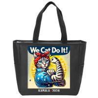 We Cat Do It Kamala Harris Supporter Childless Cat Ladies Zip Tote Bag