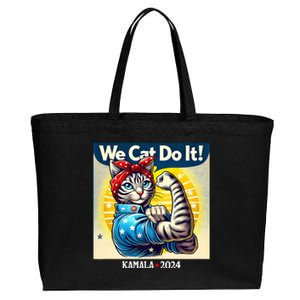 We Cat Do It Kamala Harris Supporter Childless Cat Ladies Cotton Canvas Jumbo Tote