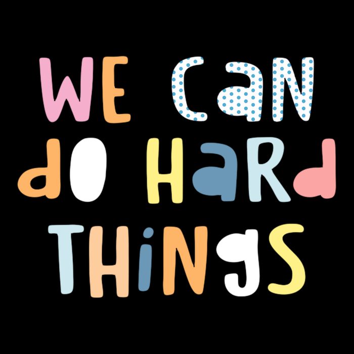 We Can Do Hard Things Motivational Quote Premium T-Shirt