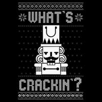 WhatS Crackin Deez Nuts Nutcracker Funny Ugly Christmas Button