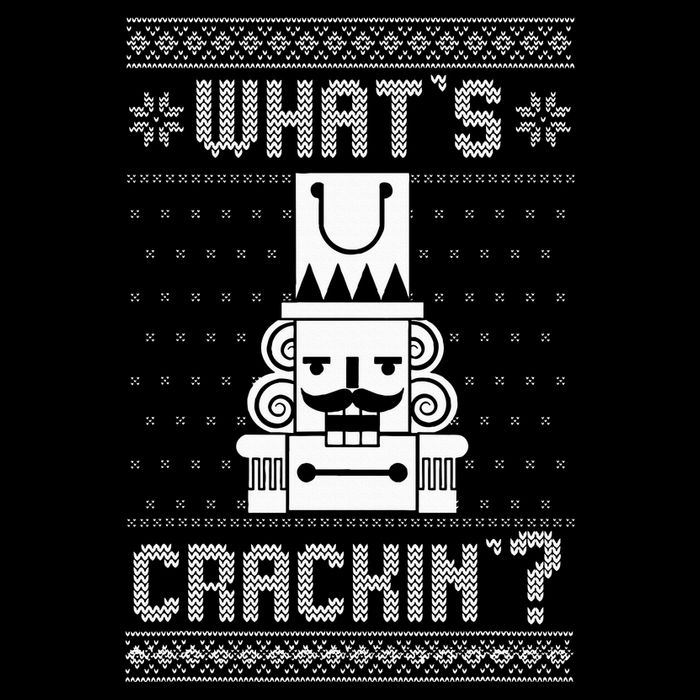 WhatS Crackin Deez Nuts Nutcracker Funny Ugly Christmas Flat Bill Trucker Hat