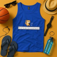 We Cant Expect God To Do All The Work Cat Click Click Tank Top