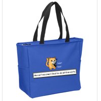 We Cant Expect God To Do All The Work Cat Click Click Zip Tote Bag