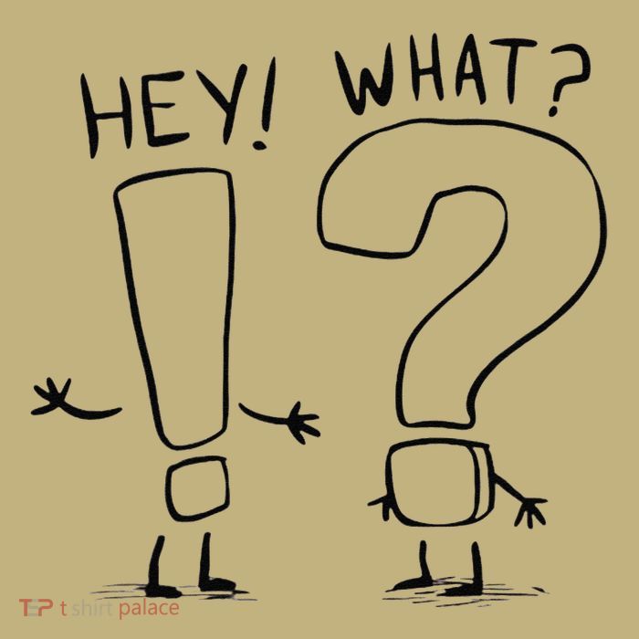 Whimsical Conversation Exclamation Question Mark Character Cooling Performance Crew T-Shirt