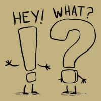 Whimsical Conversation Exclamation Question Mark Character Mousepad