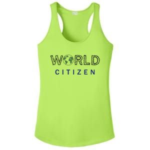 World Citizen Earth Day Global T Gift Ladies PosiCharge Competitor Racerback Tank