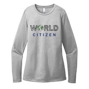 World Citizen Earth Day Global T Gift Womens CVC Long Sleeve Shirt