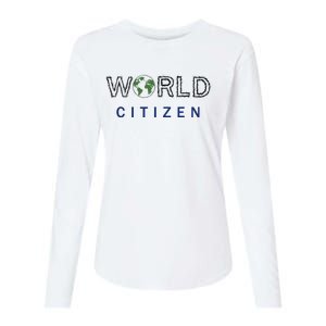 World Citizen Earth Day Global T Gift Womens Cotton Relaxed Long Sleeve T-Shirt