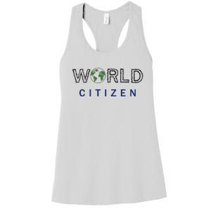 World Citizen Earth Day Global T Gift Women's Racerback Tank