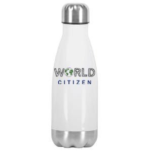 World Citizen Earth Day Global T Gift Stainless Steel Insulated Water Bottle