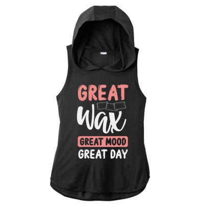 Waxing Cosmetologist Esthetician Beauty Cosmetics Wax Tech Ladies PosiCharge Tri-Blend Wicking Draft Hoodie Tank