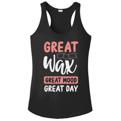 Waxing Cosmetologist Esthetician Beauty Cosmetics Wax Tech Ladies PosiCharge Competitor Racerback Tank