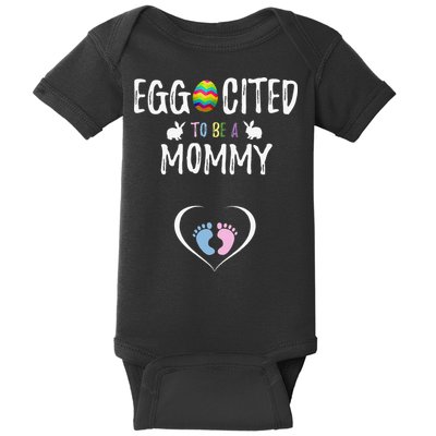 Womens Cute Easter Pregnancy Announcement Gift Baby Bodysuit