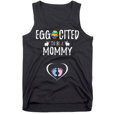 Womens Cute Easter Pregnancy Announcement Gift Tank Top