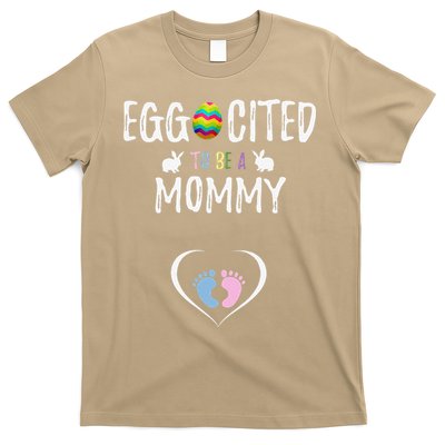 Womens Cute Easter Pregnancy Announcement Gift T-Shirt