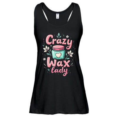 Waxing Cosmetologist Esthetician Crazy Wax Lady Ladies Essential Flowy Tank