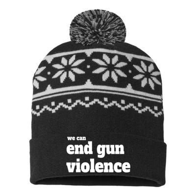 We Can End Gun Violence USA-Made Snowflake Beanie