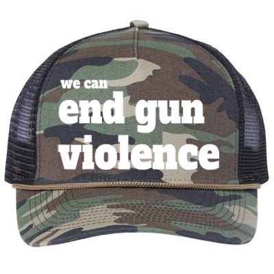 We Can End Gun Violence Retro Rope Trucker Hat Cap