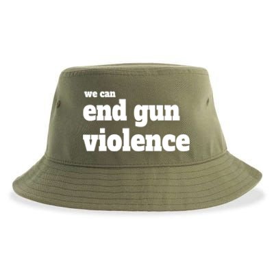 We Can End Gun Violence Sustainable Bucket Hat