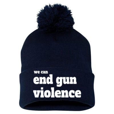 We Can End Gun Violence Pom Pom 12in Knit Beanie