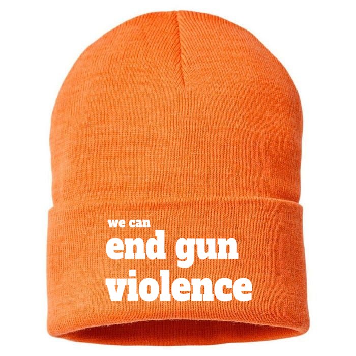 We Can End Gun Violence Sustainable Knit Beanie