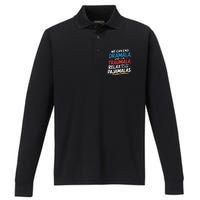 We Can End Dramala End Traumla Funny Quote Performance Long Sleeve Polo