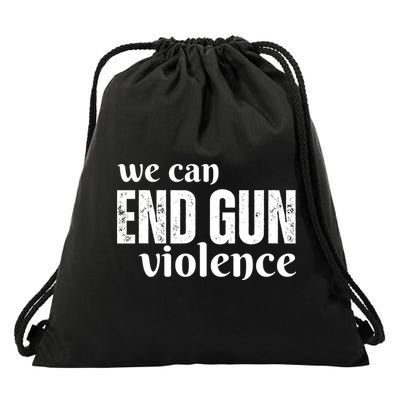 We Can End Gun Violence Drawstring Bag