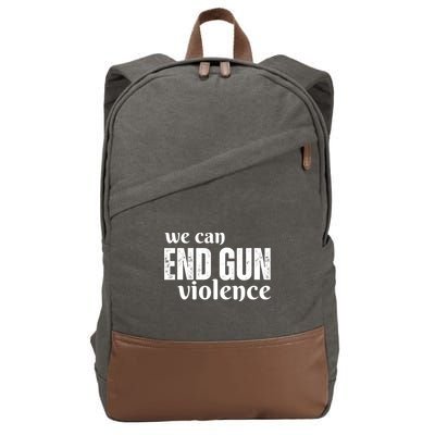 We Can End Gun Violence Cotton Canvas Backpack