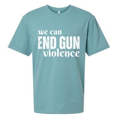 We Can End Gun Violence Sueded Cloud Jersey T-Shirt