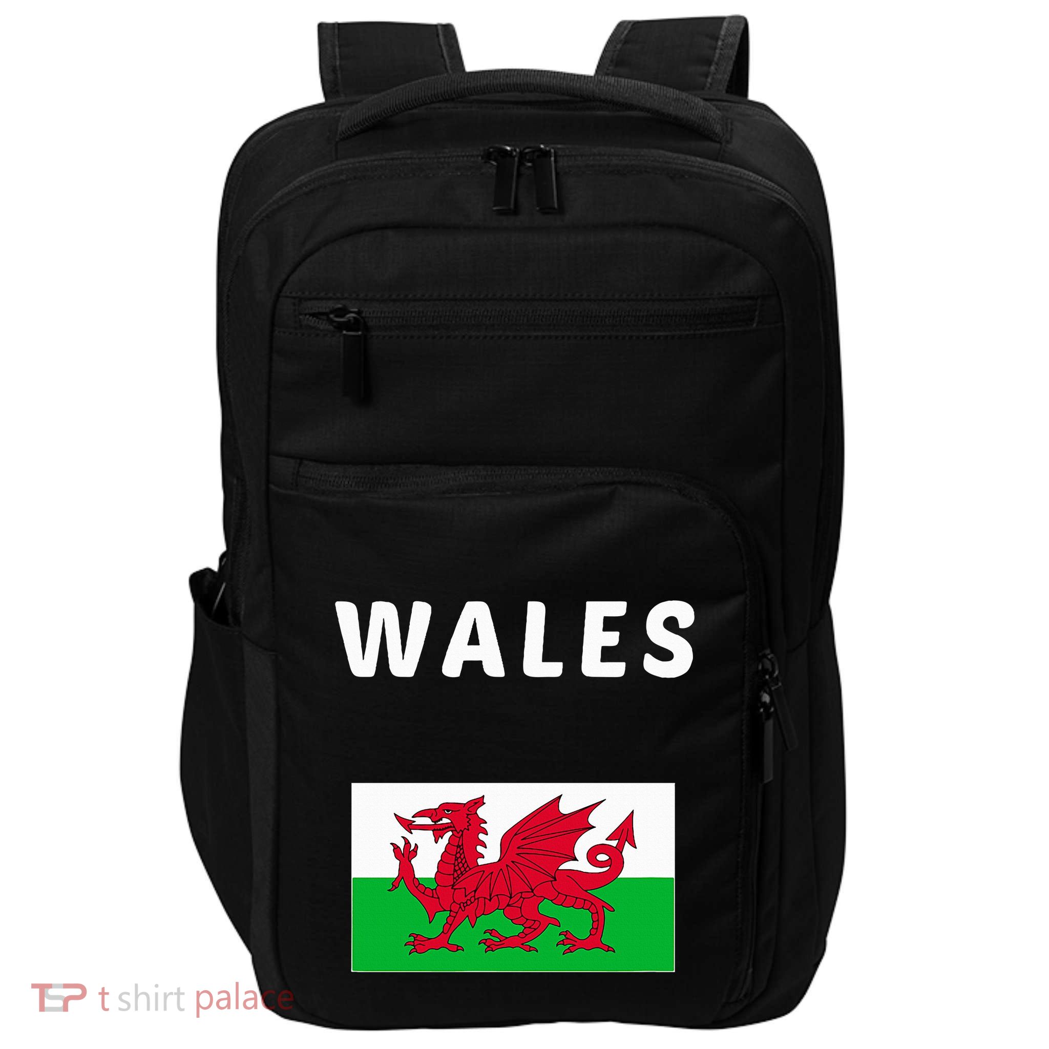 Wales Cymru Flag Souvenir Gift Cardiff Welsh Impact Tech Backpack