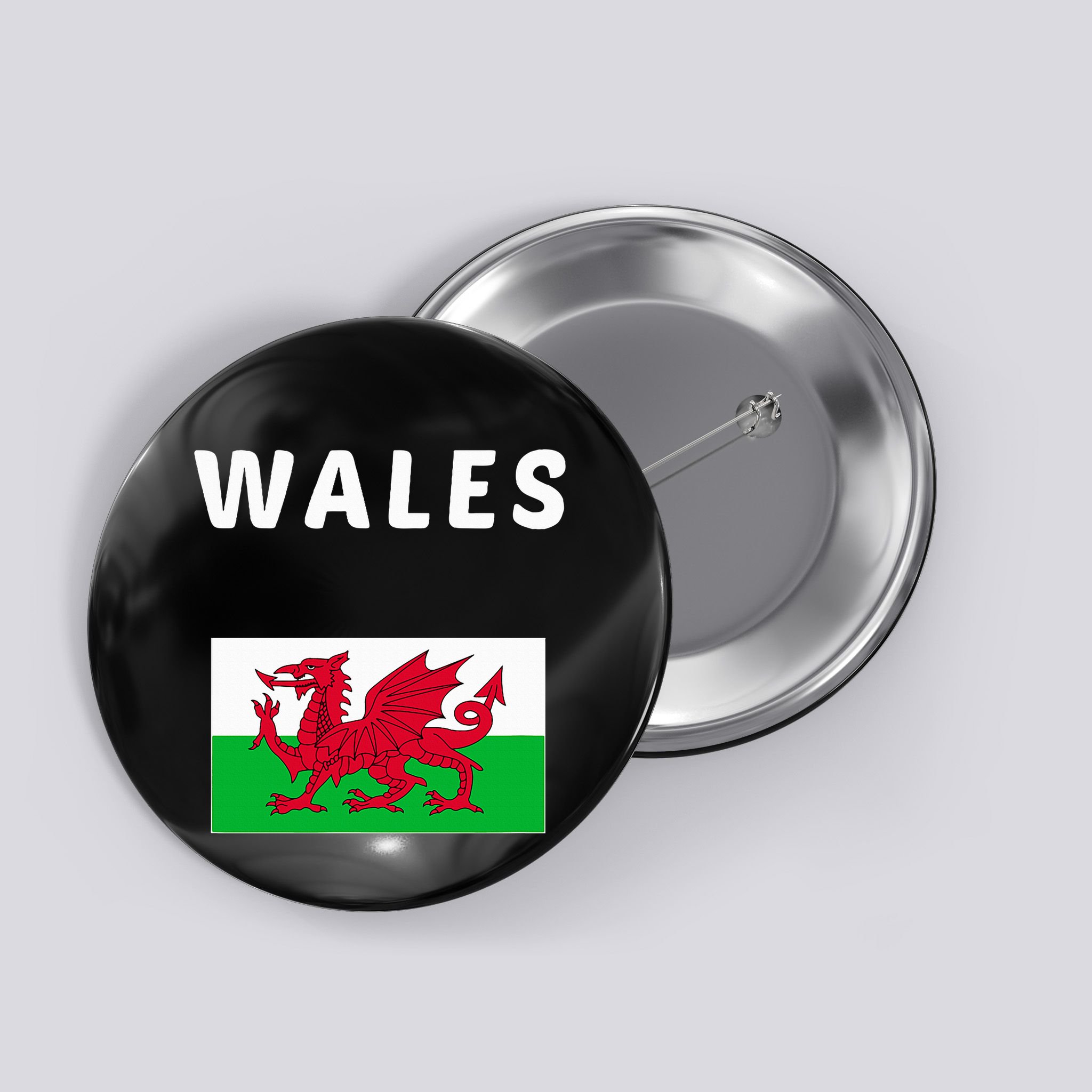Wales Cymru Flag Souvenir Gift Cardiff Welsh Button