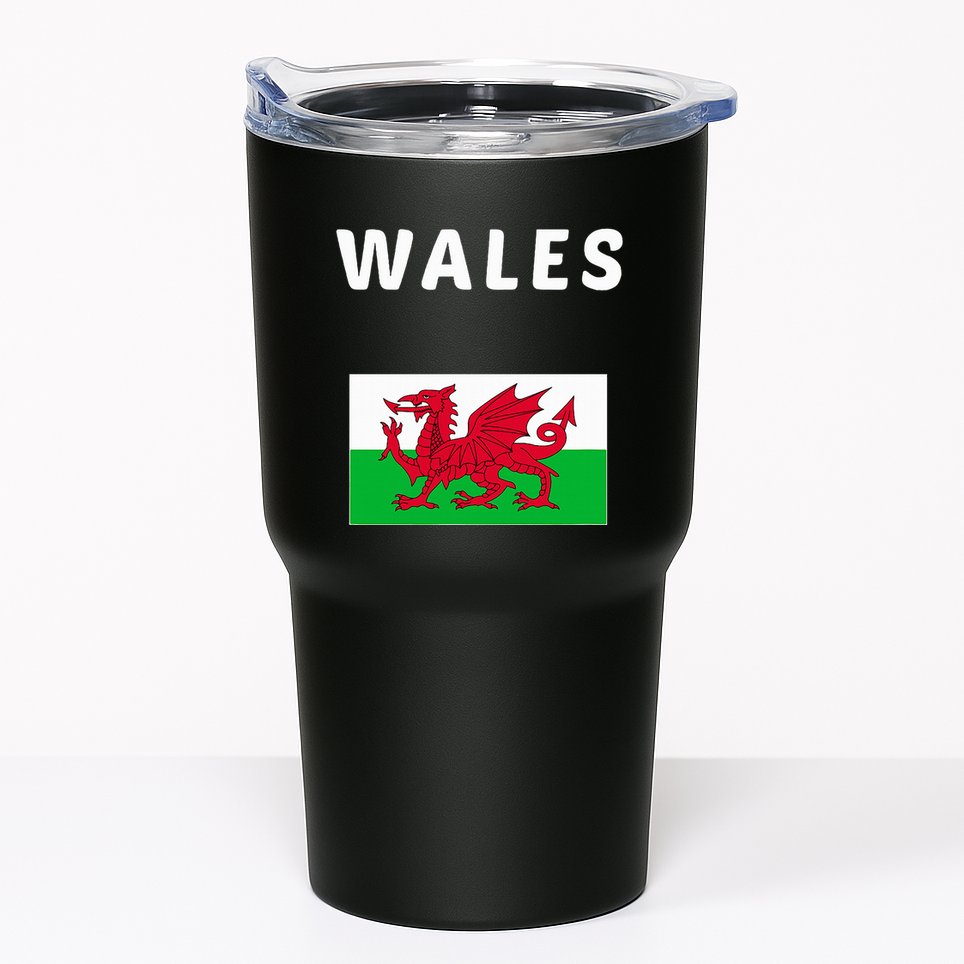 Wales Cymru Flag Souvenir Gift Cardiff Welsh Tumbler