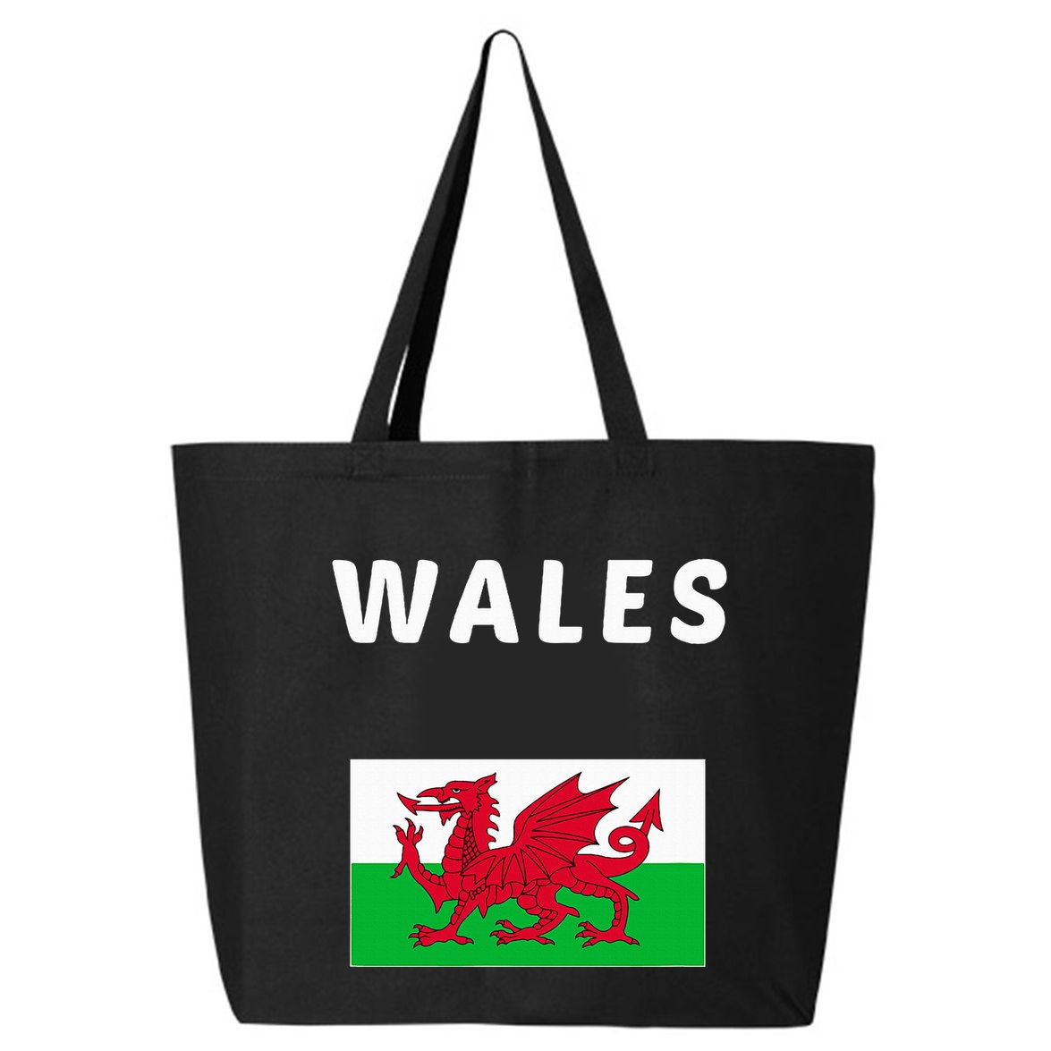 Wales Cymru Flag Souvenir Gift Cardiff Welsh 25L Jumbo Tote