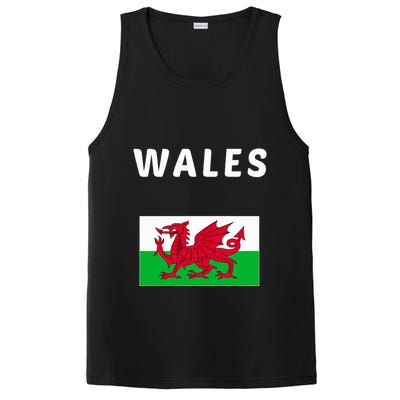 Wales Cymru Flag Souvenir Gift Cardiff Welsh PosiCharge Competitor Tank