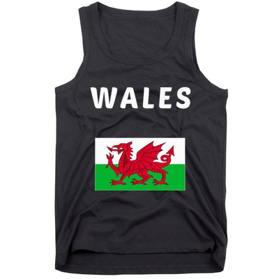 Wales Cymru Flag Souvenir Gift Cardiff Welsh Tank Top