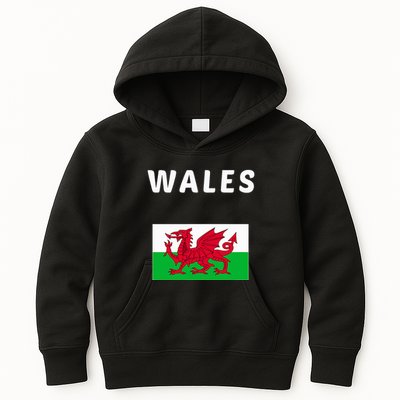 Wales Cymru Flag Souvenir Gift Cardiff Welsh Kids Hoodie