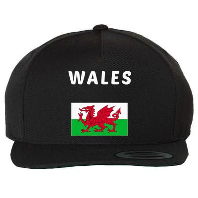 Wales Cymru Flag Souvenir Gift Cardiff Welsh Wool Snapback Cap