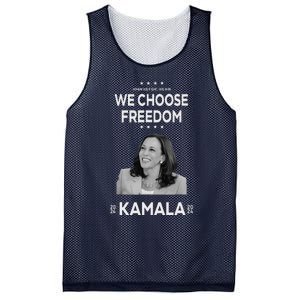 We Choose Freedom Vote Kamala Harris For President 2024 Mesh Reversible Basketball Jersey Tank