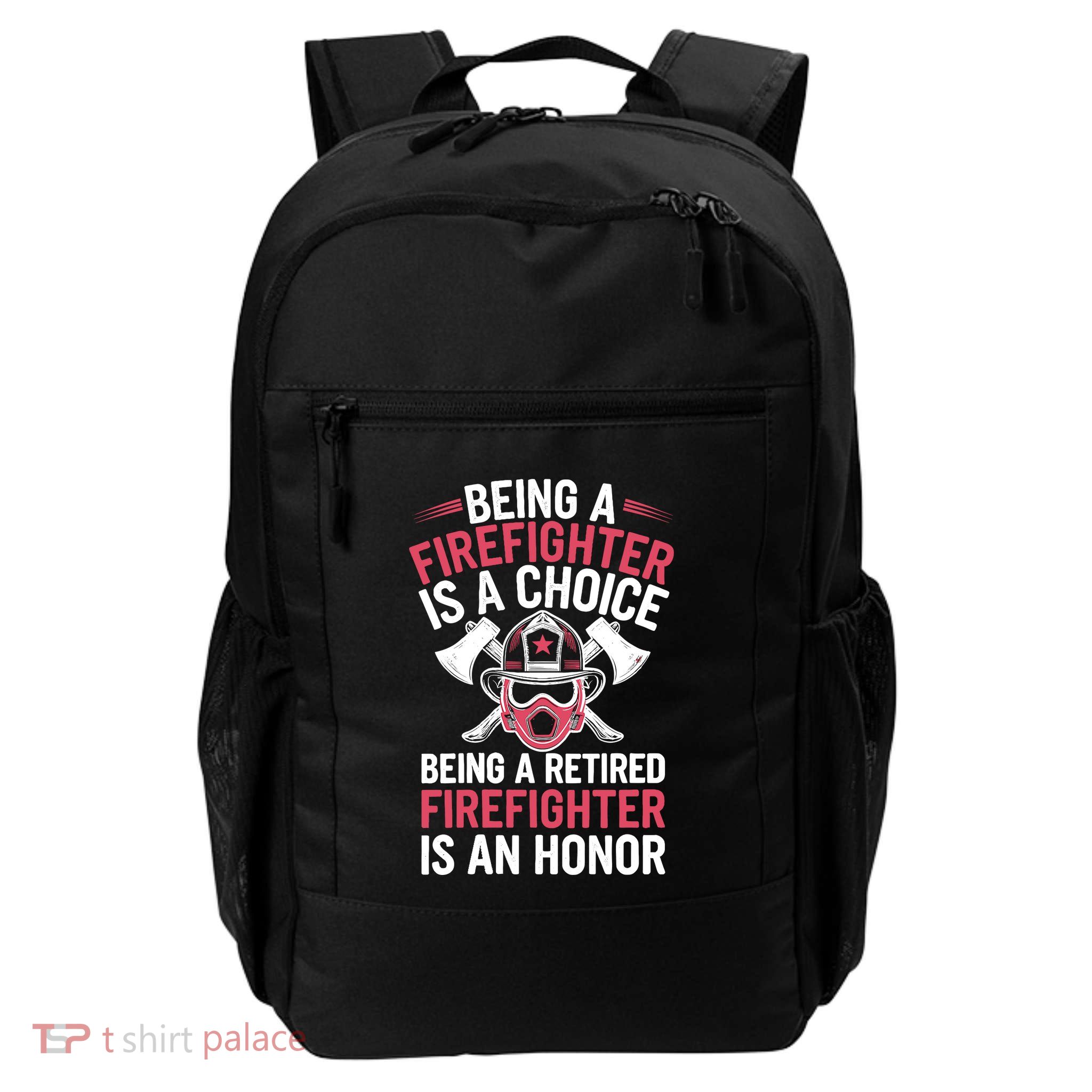 Womens Cool Firefighter Design For Men Women Firemen Firefighter Daily Commute Backpack